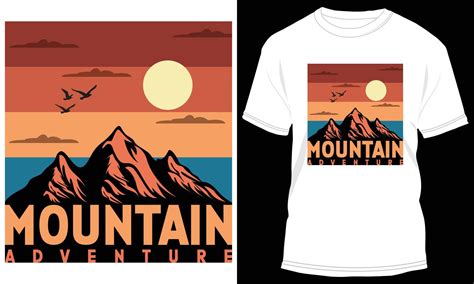 Mountain Adventure T Shirt Design Graphic 13154458 Vector Art At Vecteezy