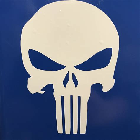 The Punisher Vinyl Skull Decal Window Sticker Comics Die Cut