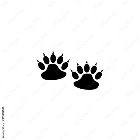 Animals Footprint Icon Vector Design Symbol Stock Vector Adobe Stock