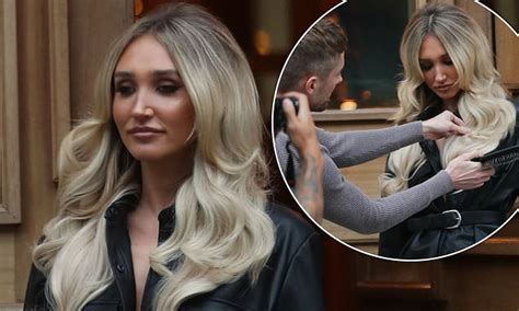Megan Mckenna Showcases Her Bouncy Blonde Tresses During A Shoot For