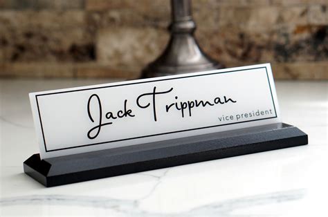Desk Name Plate Modern Office Decor Graduation T For Her Etsy Canada