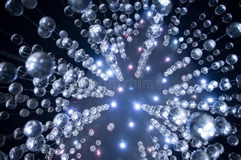 Abstract Blue Crystal Glass Balls Background Stock Image Image Of
