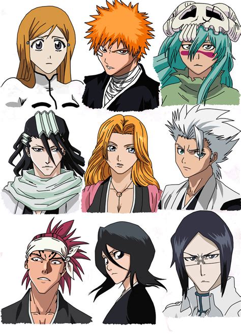 Characters, voice actors, producers and directors from the anime bleach on myanimelist, the internet's largest anime database. Bleach Characters by gaara240497 on DeviantArt