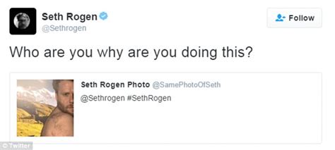 Seth Rogen Baffled By Twitter Troll Who Sends Him Same Nude Pictures Of