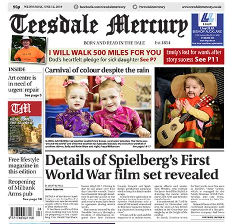 This Weeks Teesdale Mercury Includes A Free Lifestyle Magazine News Teesdale Mercury