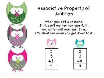 How do you use the associative property? Associative property of addition | Math school, Elementary ...