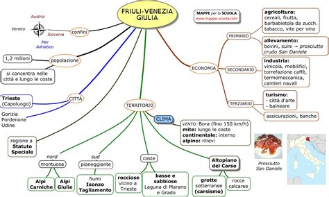 Mappe Per La Scuola Friuli Venezia Giulia Mappe Mappa Dell Italia Mappa