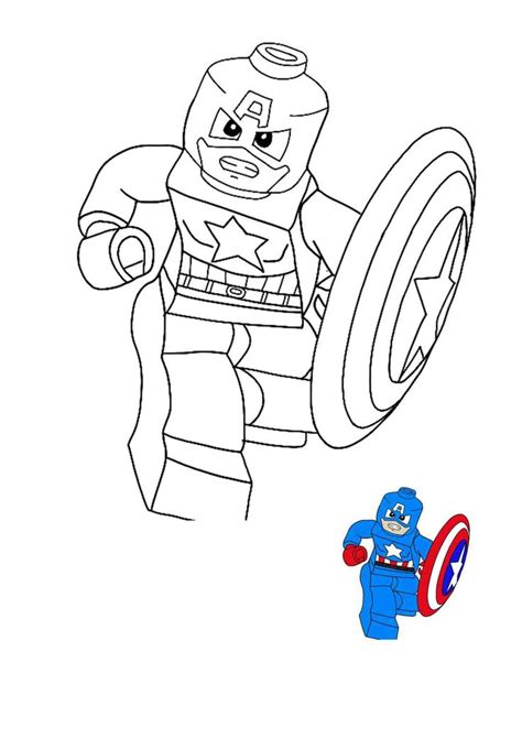 Incredible Lego Captain Marvel Coloring Pages References