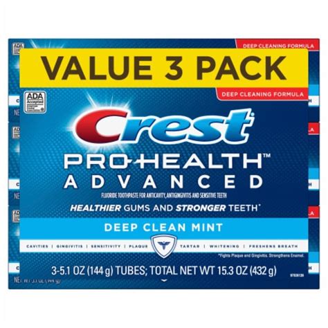 Crest Pro Health™ Advanced Deep Clean Mint Toothpaste 3 Pk 51 Oz