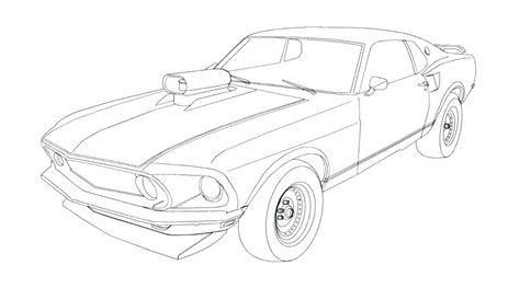 Printable Ford Mustang Coloring Pages My XXX Hot Girl