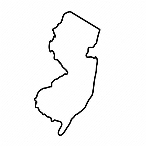 Geography Map New Jersey State Usa Icon Download On Iconfinder