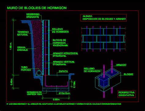 Retaining Wall Detail Dwg Detail For Autocad • Designs Cad