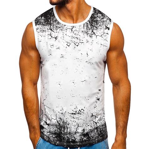 2020 Summer Brand Men Sleeveless Slim Gym Tank Top Muscle Bodybuilding Fitness Tee Shirt Sport