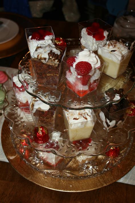 And it wouldn't be christmas without making yule logs, peppermint bark, or fruitcake. Mini Desserts - Cooking With Jacque