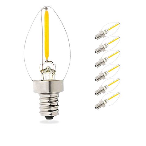 1w Led Filament C7 Night Light Bulb Salt Lamp Light Bulb Incandescent