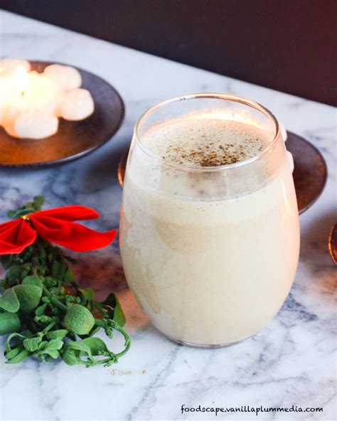I added a couple of modifications, and here are the results: Holiday Egg nog (without the egg...and without the dairy ...