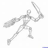 Wars Coloring Star Droid Pages Clone Battle Super Drawing Getdrawings Commando Kids Draw Step sketch template