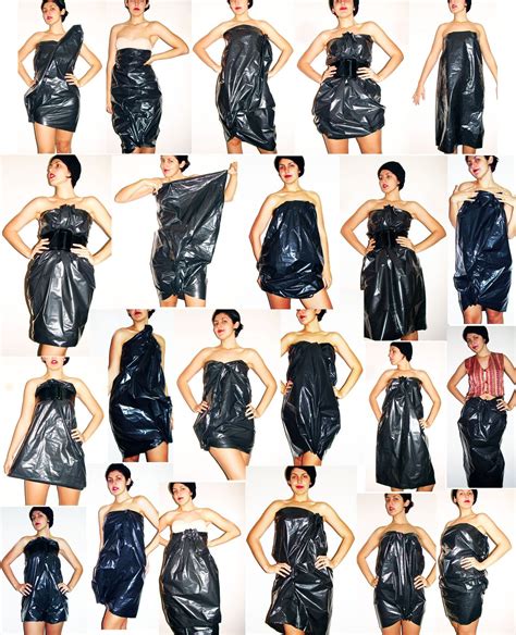 Recycled Dress Trash Bag Dress Anything But Clothes