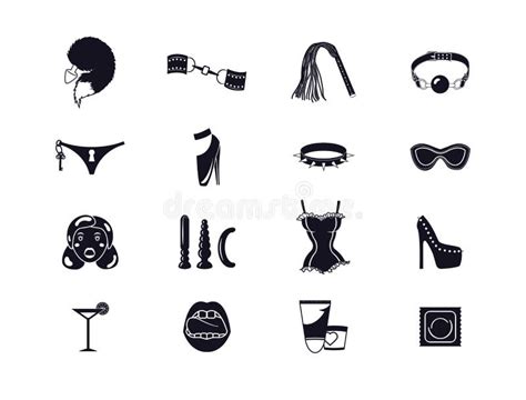 Sex Shop Icon Set Sex Toys Bdsm Stock Vector Illustration Of Domination Devices 61479568