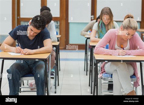 Writing Exams Hall Hi Res Stock Photography And Images Alamy
