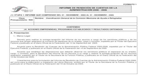 Informe De RendiciÓn De Cuentas De La AdministraciÓn · 2011 5 17