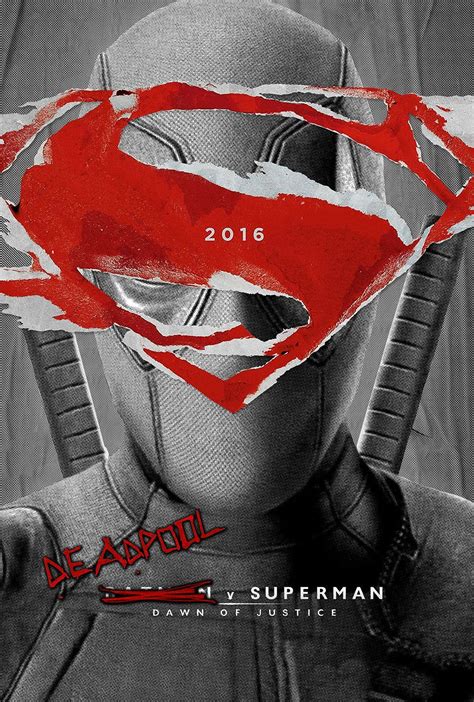 Deadpool Takes Over Batman V Superman In Amazing Fan Made Posters Lady