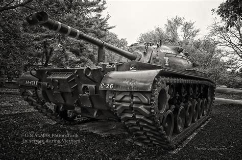 M48 Patton Tank Front View Photograph By Thomas Woolworth Fine Art