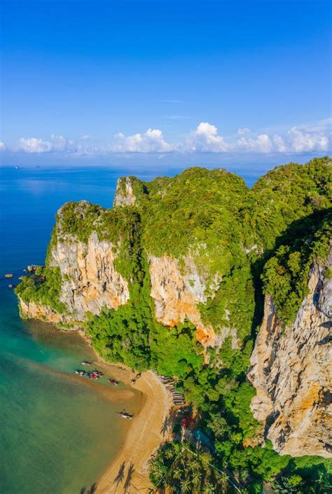 Krabi Railay Beach Seen From A Drone One Of Thailandand X27s Most