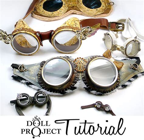 DIY Goggle PDF Tutorial Patterns Aviator Costume Goggles How Etsy Steampunk Crafts