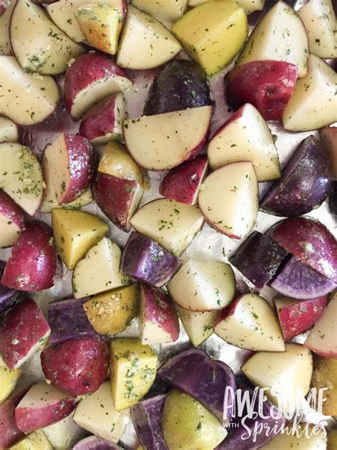 Roasted Rainbow Potato Salad 1 Awesome With Sprinkles