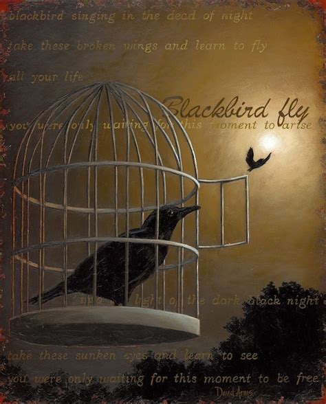 I Love David Arms Art Work Inspired By The Lyrics Of Blackbird ~ The