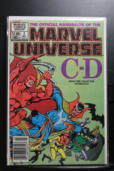 The Official Handbook Of The Marvel Universe 3 Newsstand Edition 1983