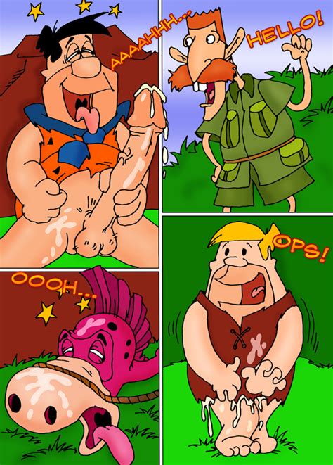 Rule 34 Barney Rubble Clothing Comic Cum Dino Fred Flintstone Hanna