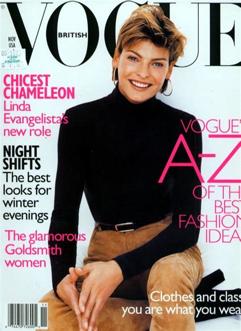 Linda Evangelista By Regan Cameron Vogue Uk November 1996 Vogue