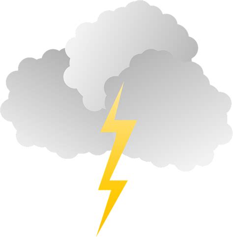 Free Vector Graphic Thunderstorm Clouds Lightning Free Image On