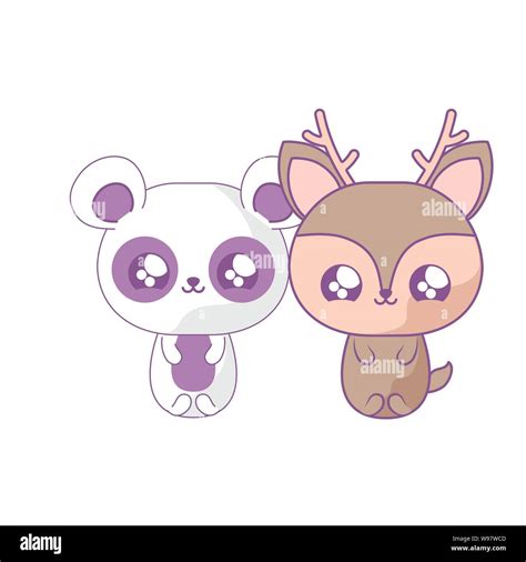 Cartoon Cute Drawing Kawaii Deer