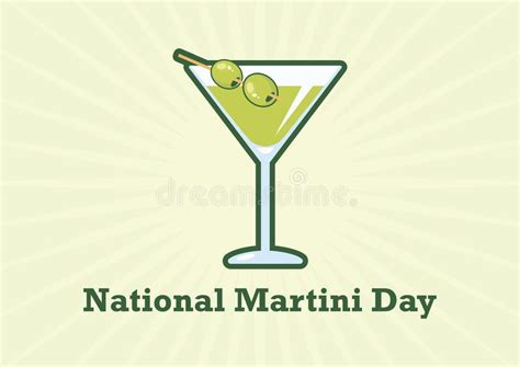 National Martini Day Vector Stock Vector Illustration Of Drink