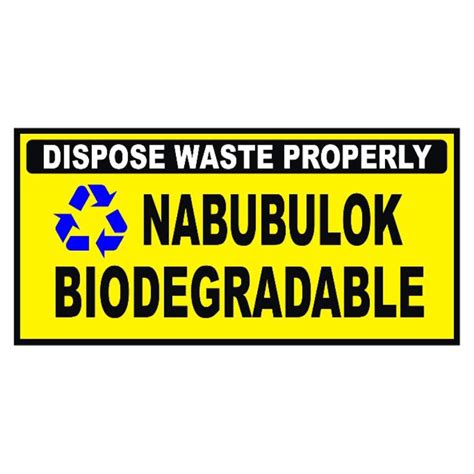 Proper Waste Disposal Signage Yellow Signage Shopee Philippines