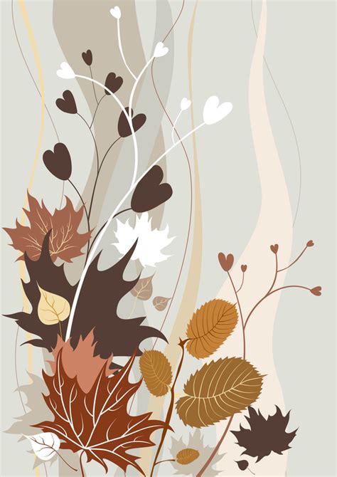 Hand Drawn Elegant Autumn Background Vector Free Download