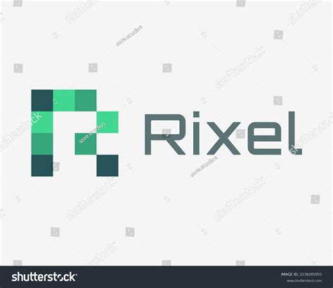 Letter R Pixel Digital 8bit Technology Stock Vector Royalty Free