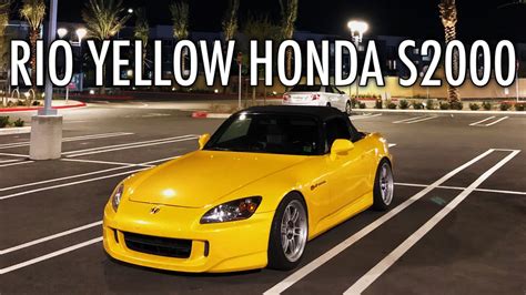 Car Vlog Marks Rio Yellow Honda S2000 On Enkei Rpf1s Youtube