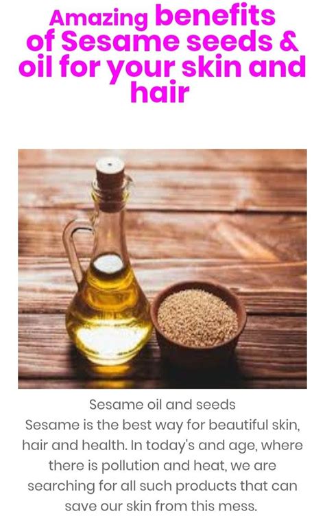 Sesame Oil Benefits For Hair 2020 Hair Ideas And Haircuts For Women
