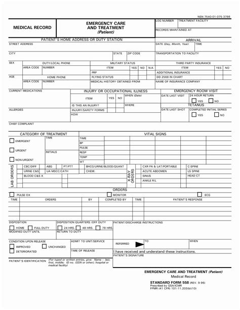 Medical Records Forms Template Fresh Medical Record Templates Schedule