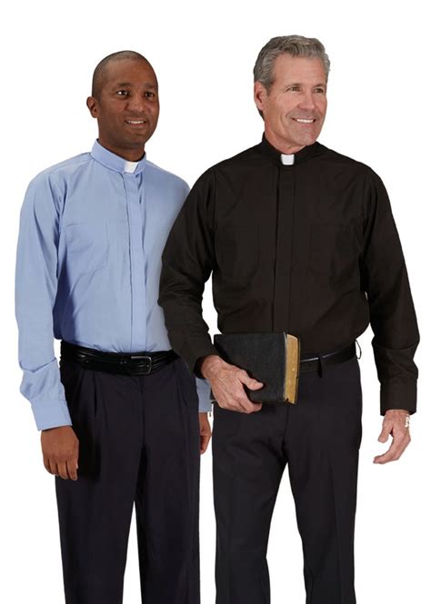 Rj Toomey Mens Long Sleeve Tab Clergy Shirt Church Partner