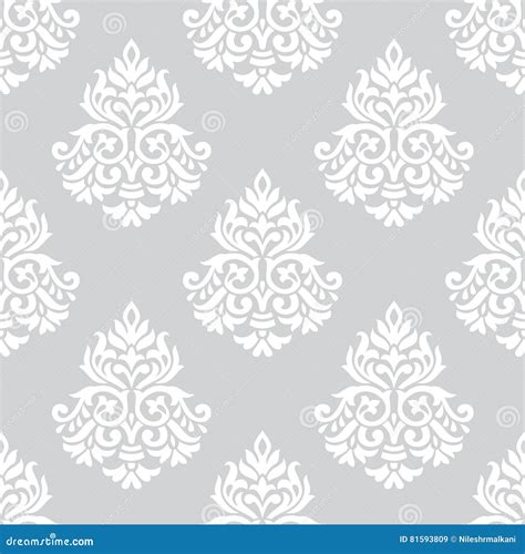 Damask Seamless Background Stock Vector Illustration Of Flower 81593809