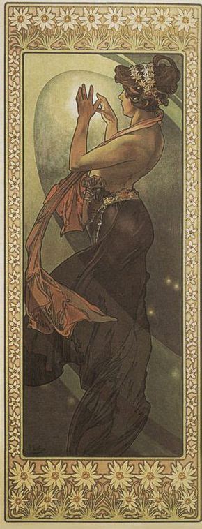 Alphonse Mucha ~ The Moon And The Stars The Pole Star 1902 Mucha