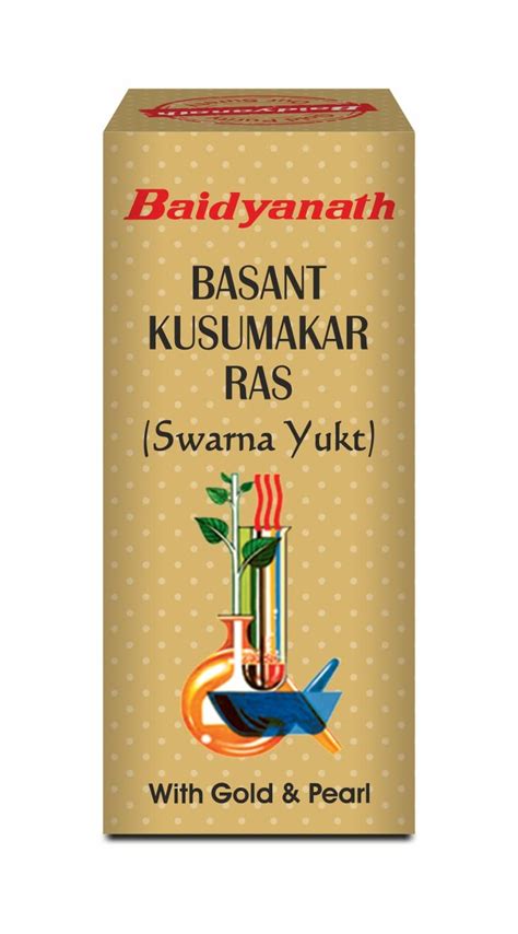 Buy Baidyanath Basant Kusumakar Ras With Gold And Pearl 100 Tablets Supports Urinary System