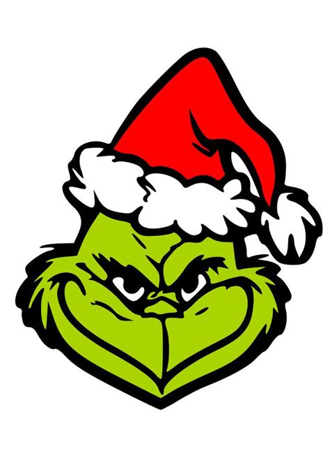 Grinch Head SVG PNG And DXF Grinch Christmas Tree Grinch Christmas