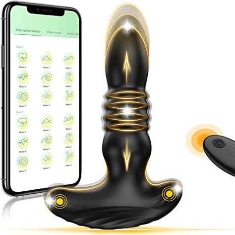 App Thrusting Anal Vibrator Prostate Massager For Men Or Women Pinkfun Telescopic Vibrating