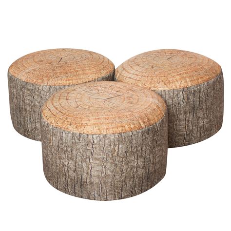 Pack Of 3 Learn About Nature Tree Stump Stools Bambino Planet